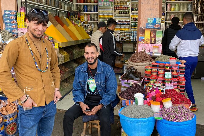 Taste Marrakech Street food tour from Medina - Walking through the Medina with Mehdi