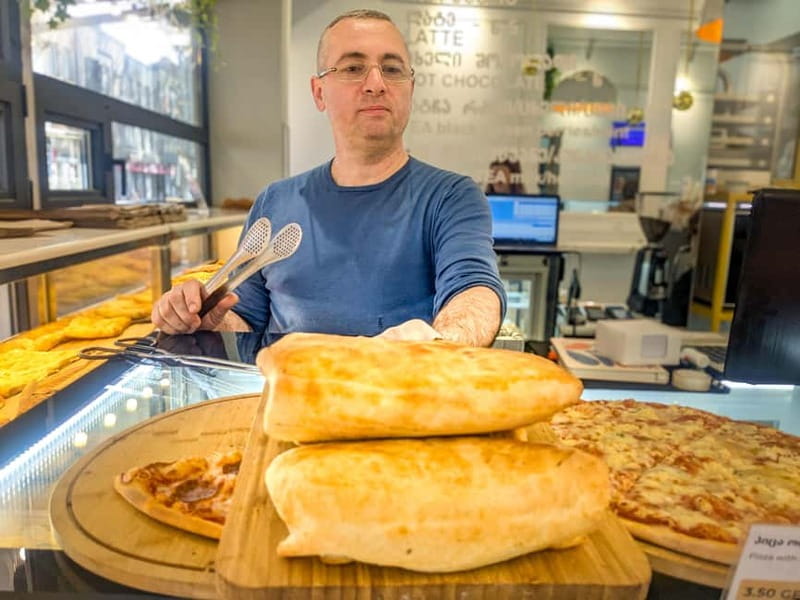 Tbilisi: Eat Like a Local – Street Food Tour w/ 10 Tastings - A sweet street snack with a line of regulars