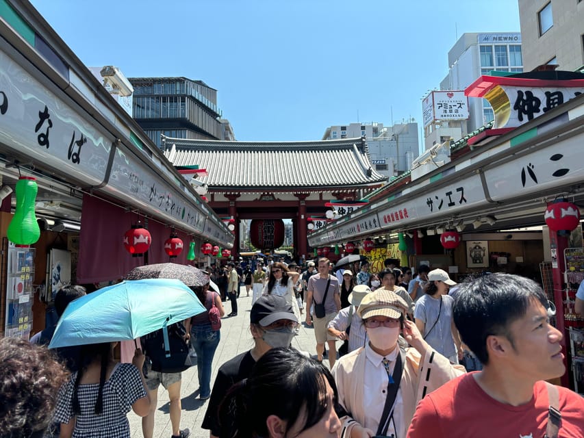 Tokyo: Sensoji Temple & Street Food: Private Tour with guide - The nearby lanes and a possible walk to Kappabashi