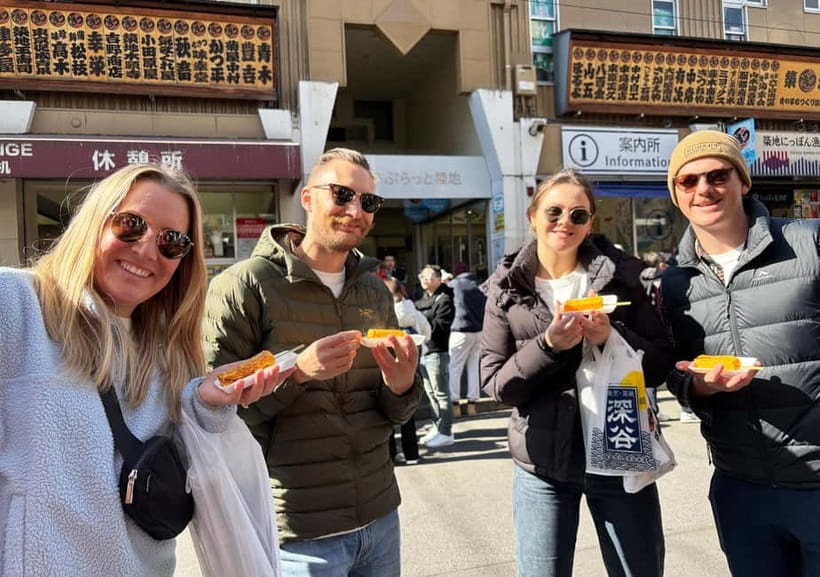 Tsukiji Fish Market: Street Food & Culture Walking Tour - Tuna, wagyu, and the value of choosing your own bites