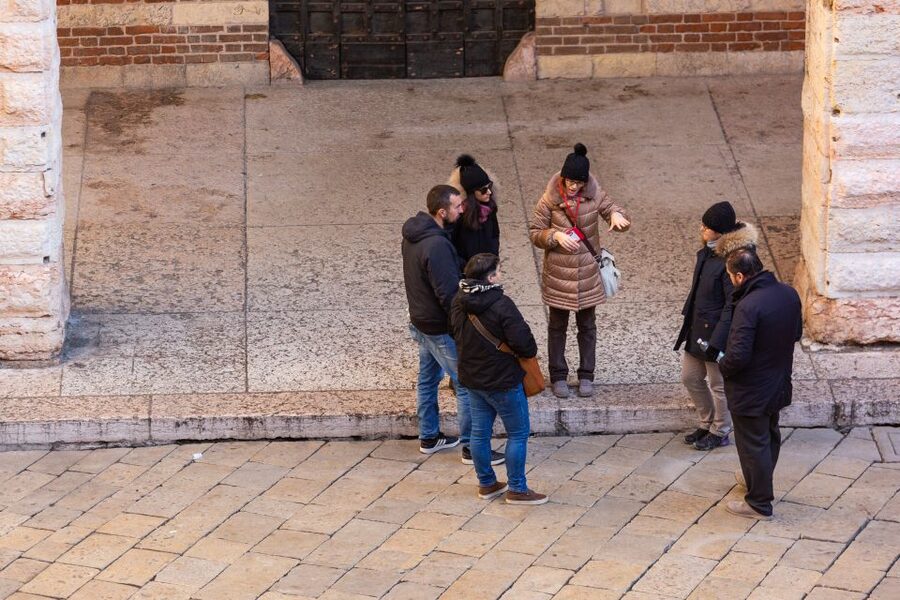 Verona: City Highlights & Street Food Walking Tour - Piazza Erbe and the Lamberti Tower