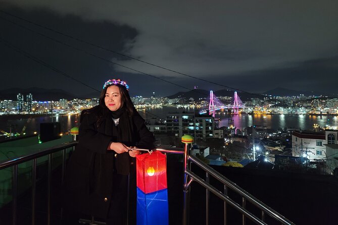 Visit Busan night market and enjoy the night view of Busan harbor - A local observatory and photo stop